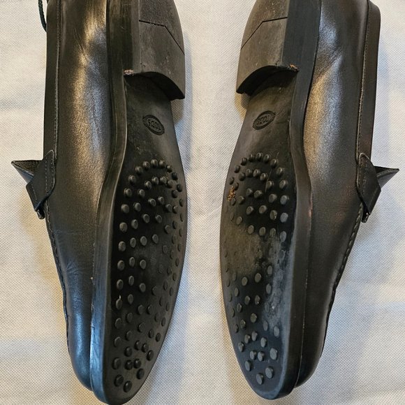 Tod’s Double T-Bar Black Leather Dress Shoes main image 5